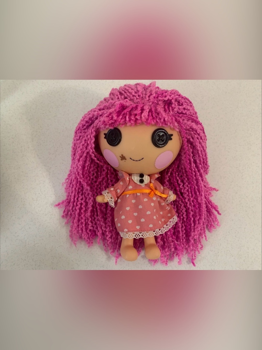 RARE Lalaloopsy Littles Sprinkle Spice Cookie Yarn Hair Doll 7” MGA